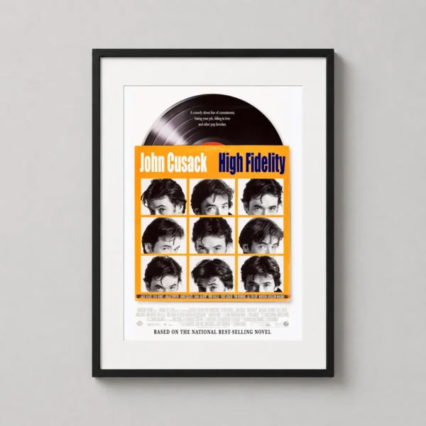 High Fidelity John Cusack Vinyl Record Movie Poster