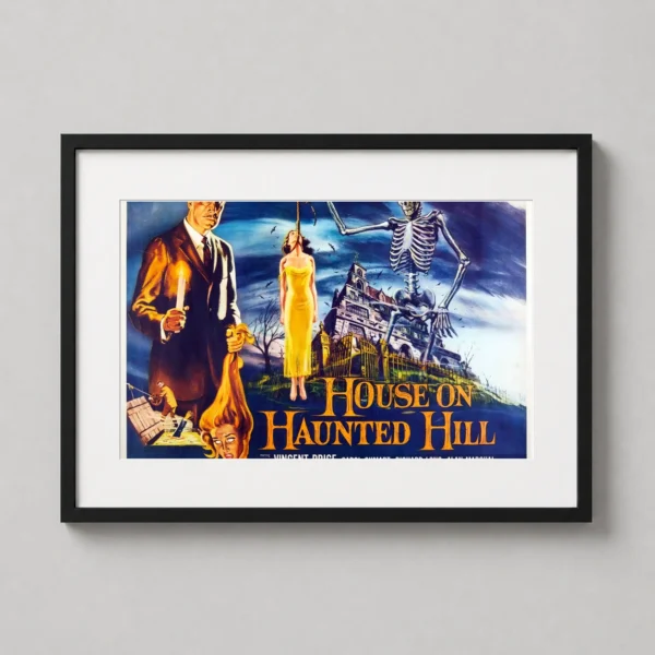 House on Haunted Hill 1959 Vincent Price Vintage Movie Poster
