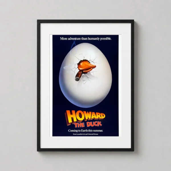 Howard the Duck 1986 Iconic Cracking Egg Key Art Movie Poster