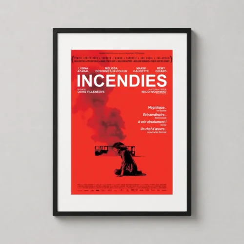 Incendies Denis Villeneuve Minimalist Film Poster