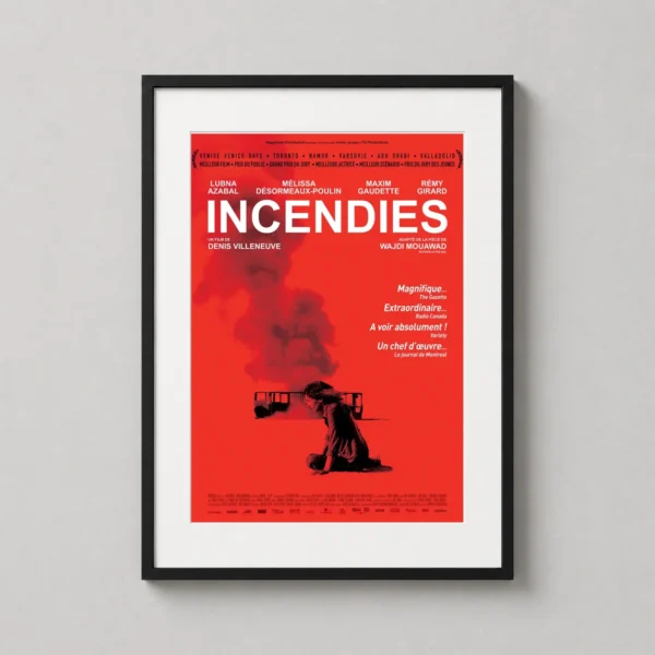 Incendies Denis Villeneuve Minimalist Film Poster