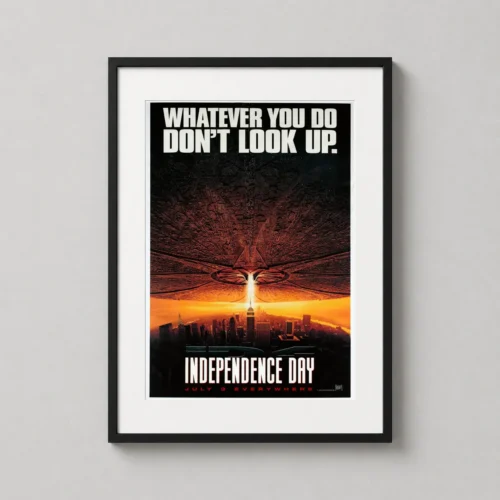 Independence Day Giant Alien Destroyer NYC Movie Poster