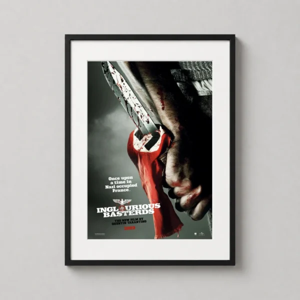 Inglourious Basterds Bloody Knife and Armband Movie Poster