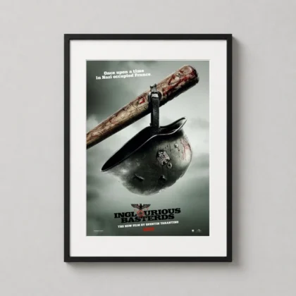 Inglourious Basterds Movie Poster Bloody Bat - movie poster from MerchFuse