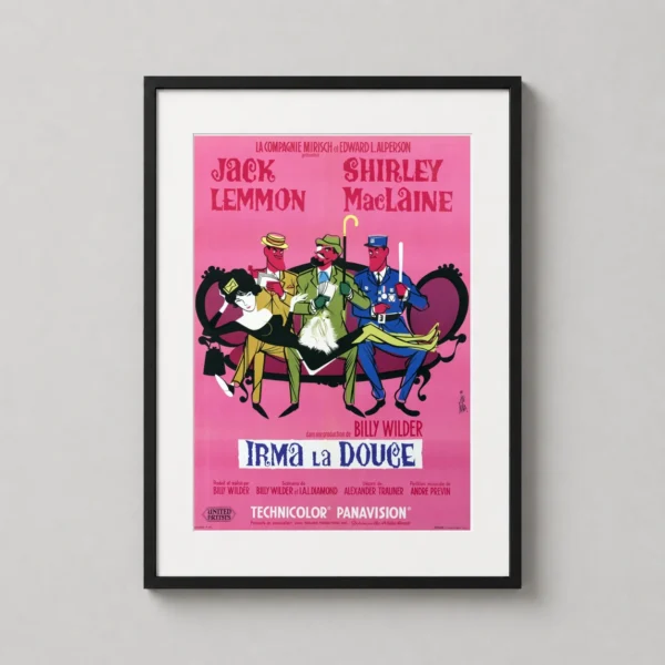 Irma la Douce 1963 French Illustration Art Movie Poster
