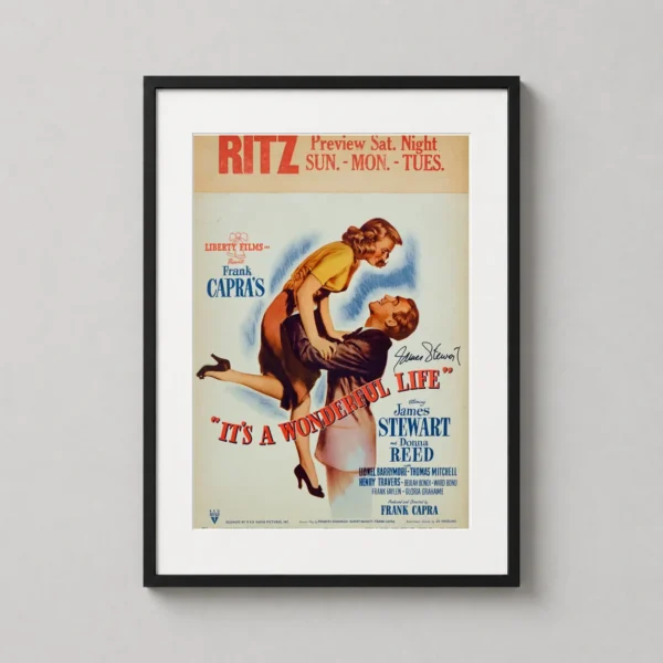 It's a Wonderful Life 1946 Vintage Movie Poster
