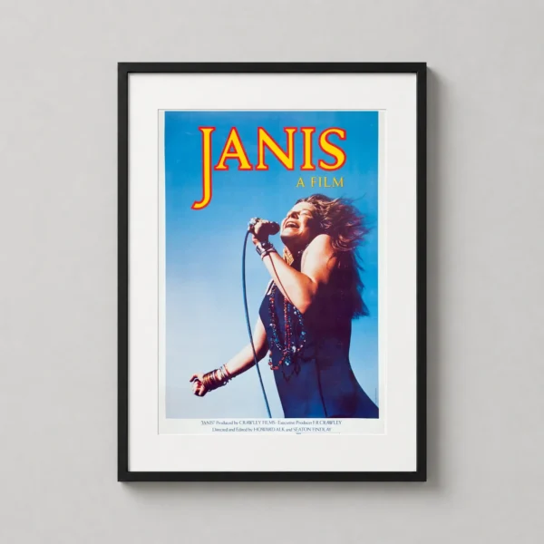 Janis Joplin Janis A Film Documentary Poster Music Movie Poster