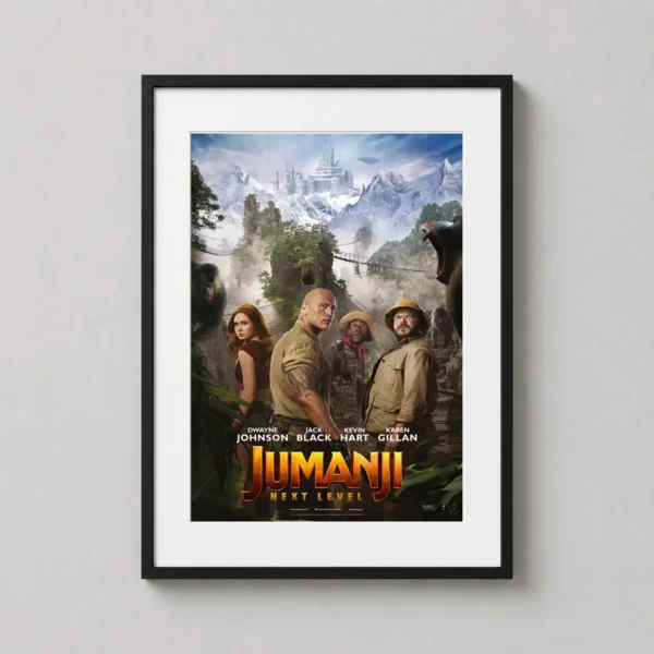 Jumanji The Next Level Movie Cast and Ice Fortress Movie Poster