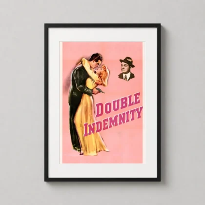 Double Indemnity – Classic Film Noir decorative movie poster for curated interiors by MerchFuse