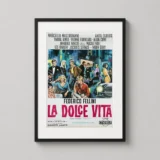 La Dolce Vita 1960 Federico Fellini Vintage Italian Movie Poster