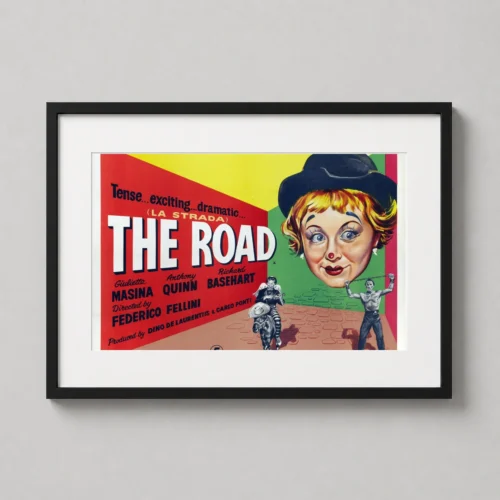 La Strada Federico Fellini 1954 British Quad Vintage Movie Poster
