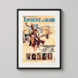 Lawrence of Arabia Vintage French Epic Desert Movie Poster
