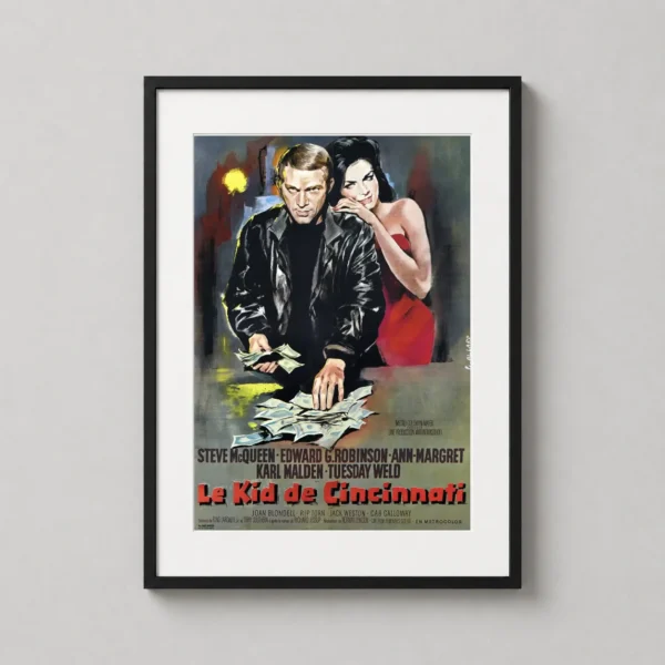 Cincinnati Kid Vintage Steve McQueen Movie Poster