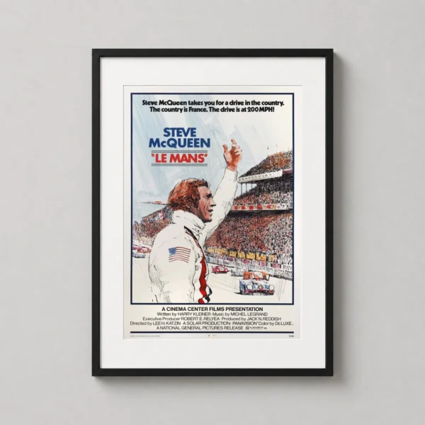 Le Mans Steve McQueen Motorsports Movie Poster
