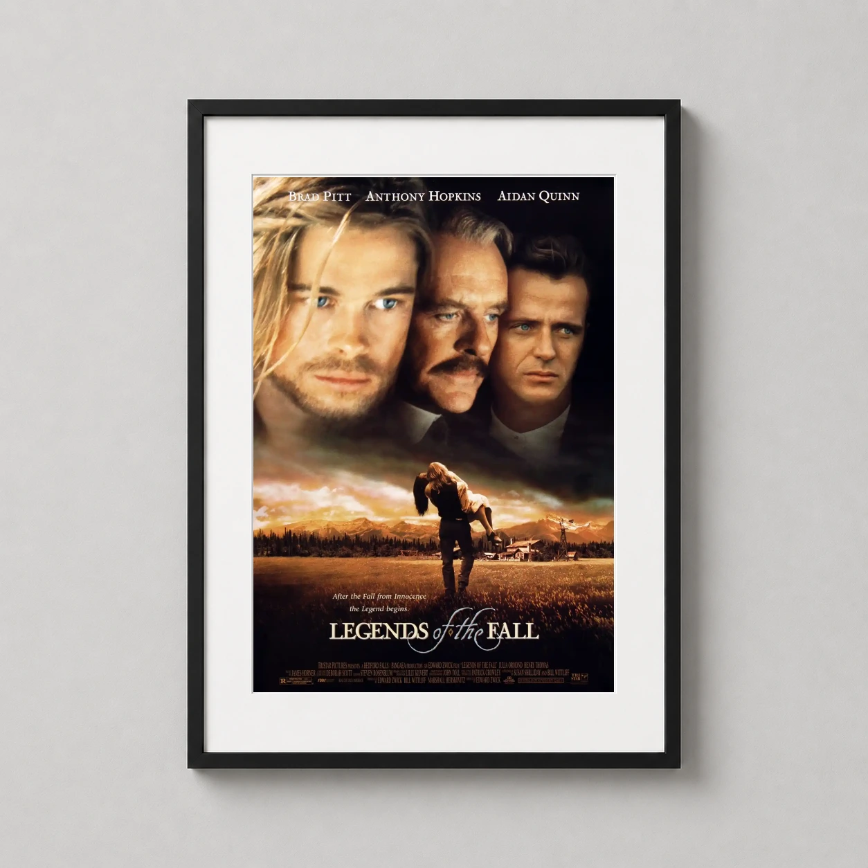 Legends of the Fall — legends of the Fall movie poster showcasing Brad Pitt and Anthony
