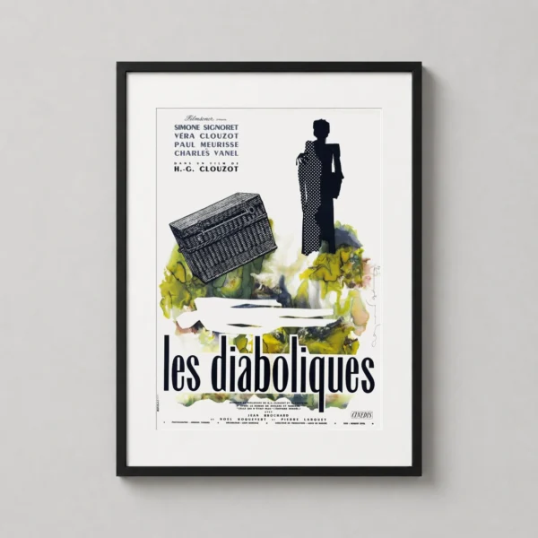Les Diaboliques 1955 French Film Noir Classic Cinema Art Movie Poster