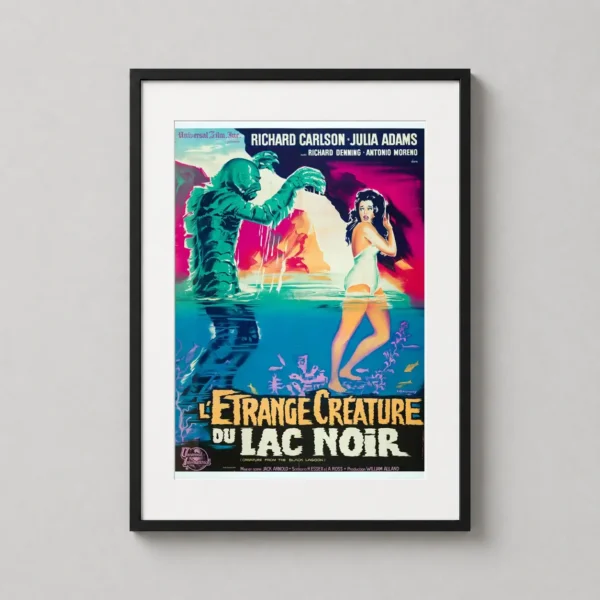 Creature from the Black Lagoon French Movie Vintage Movie Poster