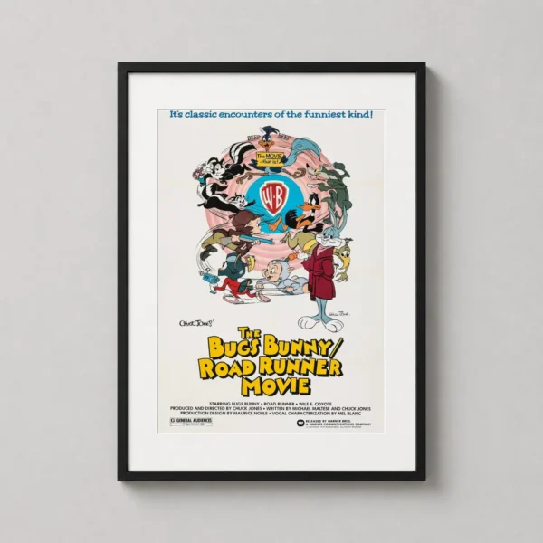 Bugs Bunny and Road Runner Movie Retro Animation Movie Poster