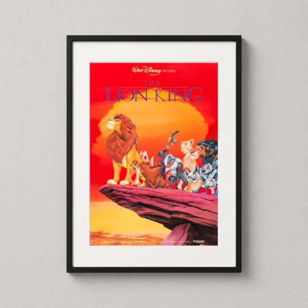 The Lion King Pride Rock Character Cast Animated Movie Poster