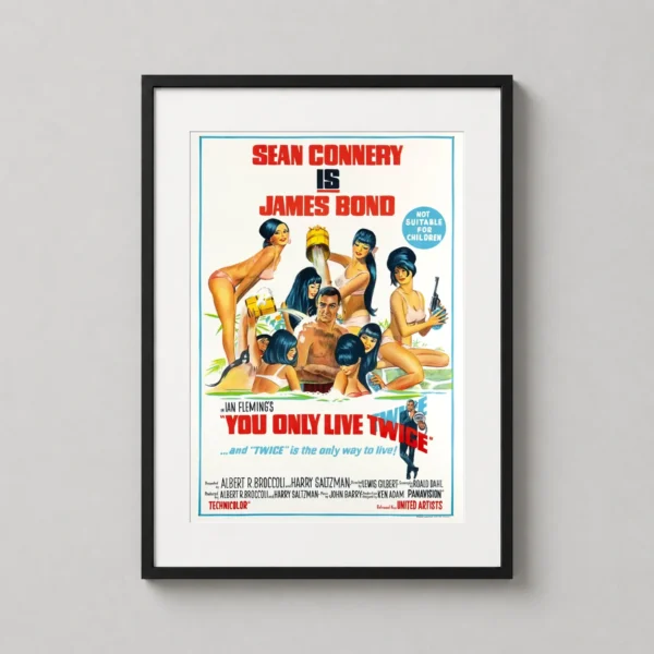 You Only Live Twice Sean Connery James Bond Movie Poster