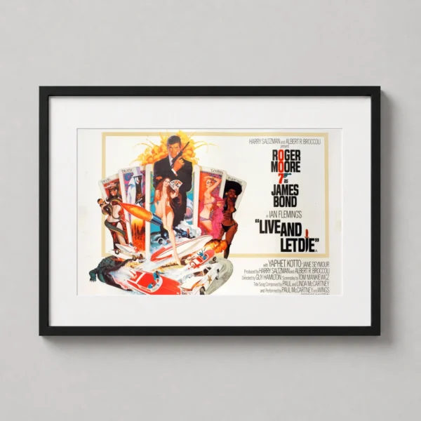 Live and Let Die James Bond 007 Tarot Card Movie Poster