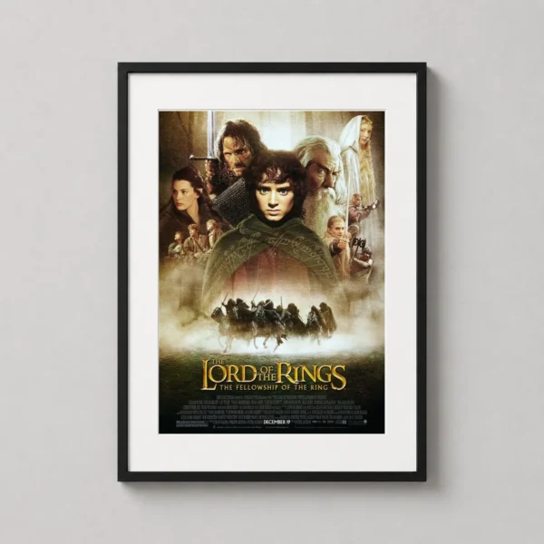 Lord of the Rings Fellowship of the Ring Cinematic Movie Poster