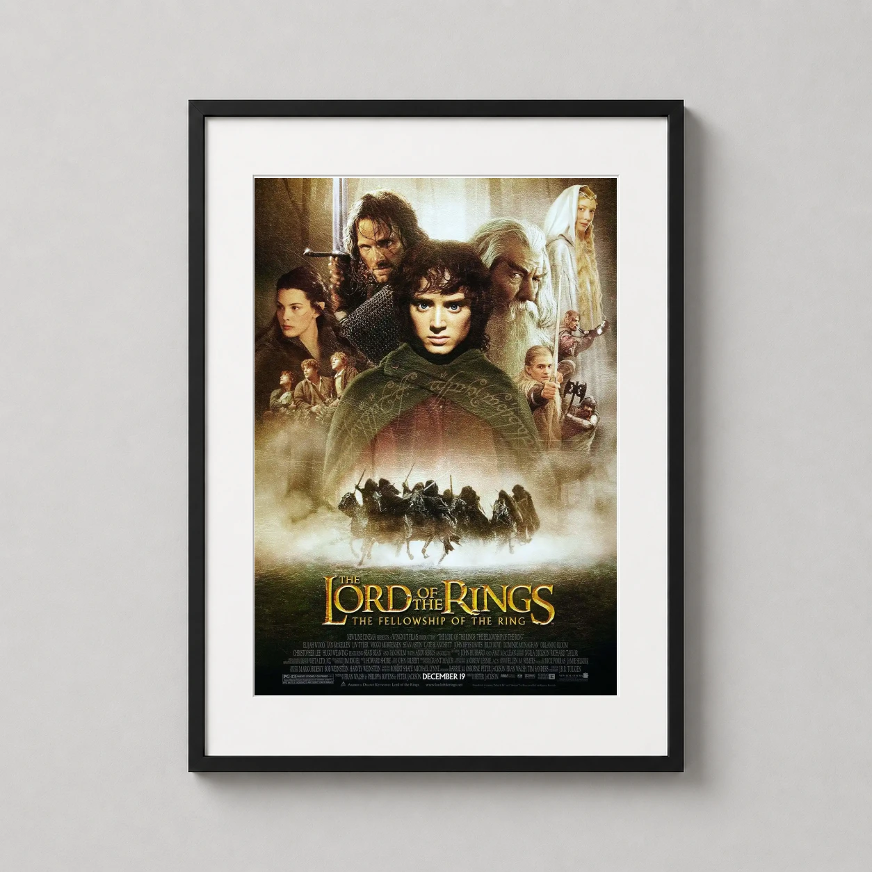 Lord of the Rings Fellowship of the Ring — featuring Frodo Baggins, Gandalf, and the Fellowship against the