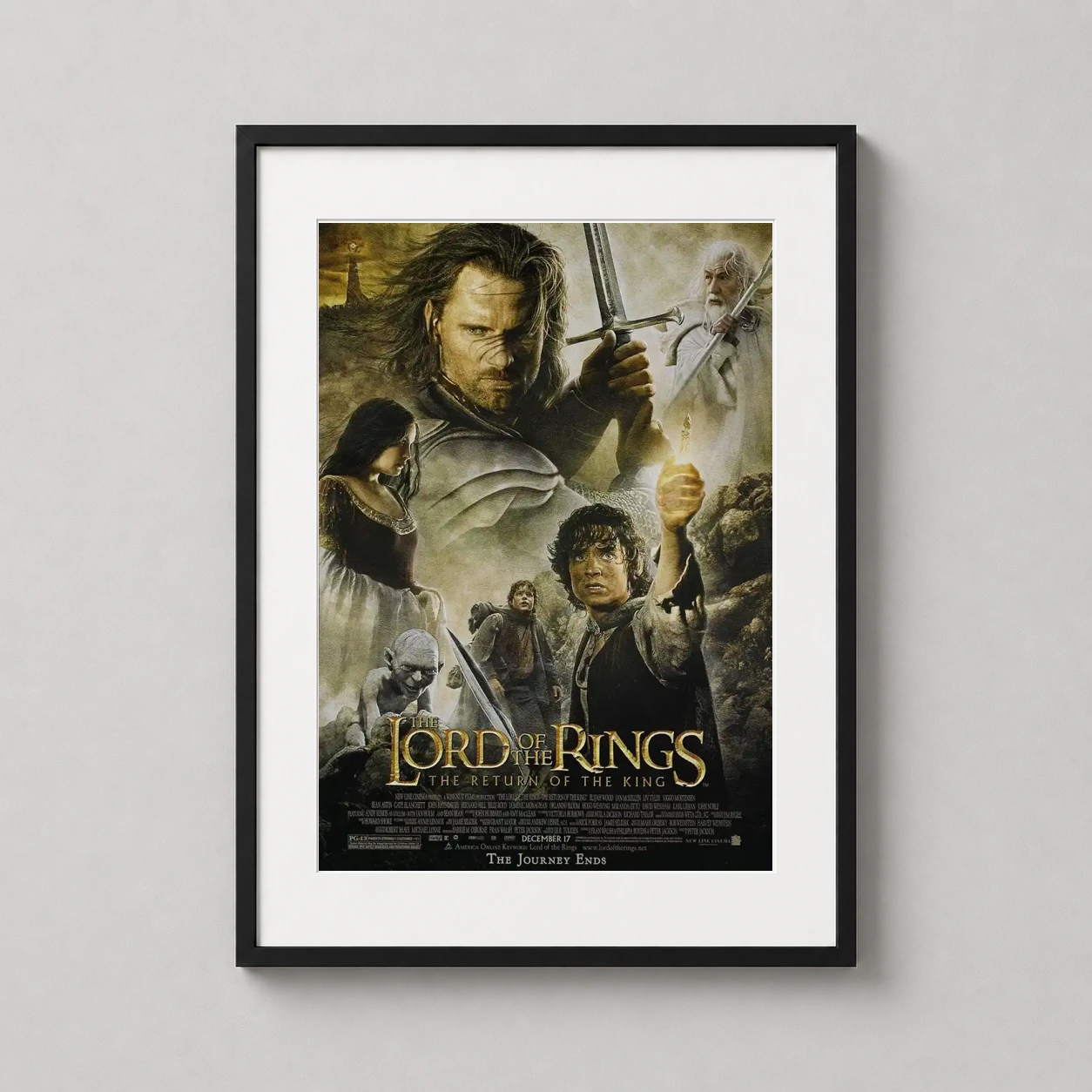 Return of the King — dramatic collage poster from The Return of the King featuring Aragorn