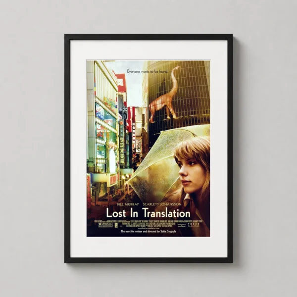 Lost in Translation Scarlett Johansson Tokyo Movie Poster