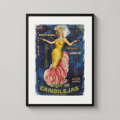 Marilyn Monroe Show Business Vintage Spanish Movie Poster