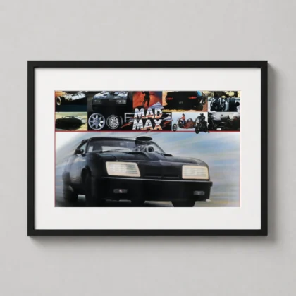 Mad Max 1979 Japanese – V8 Interceptor cinema movie poster by MerchFuse