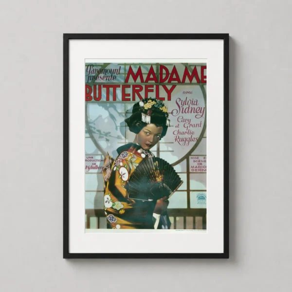 Madame Butterfly 1932 Vintage Belgian Cinema Film Poster