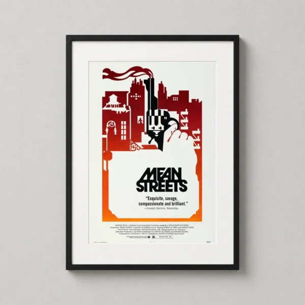 Mean Streets Vintage Scorsese Cityscape Movie Poster