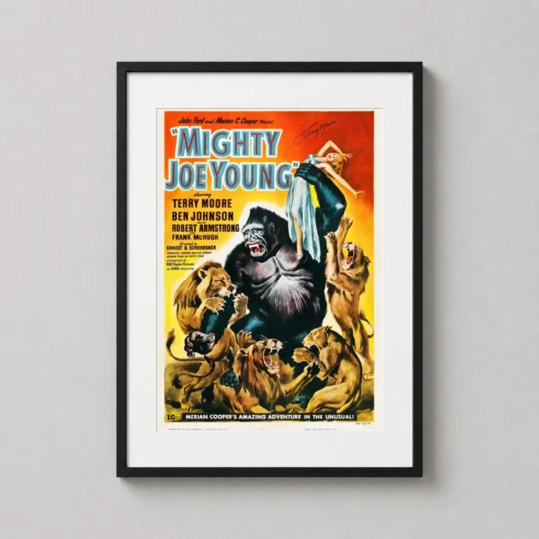 Mighty Joe Young Vintage 1949 Giant Gorilla Movie Poster