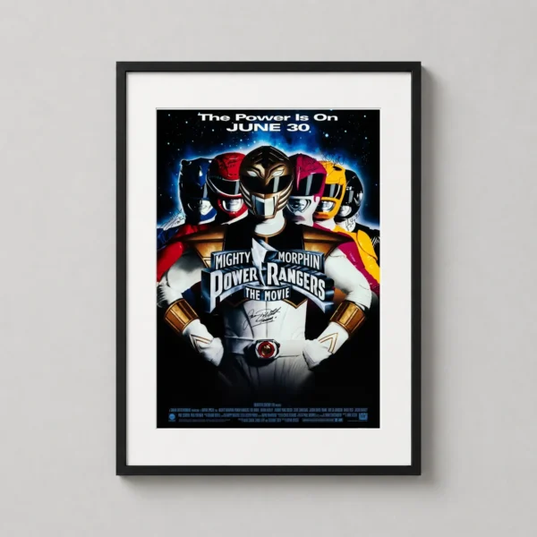 Mighty Morphin Power Rangers White Ranger Movie Poster