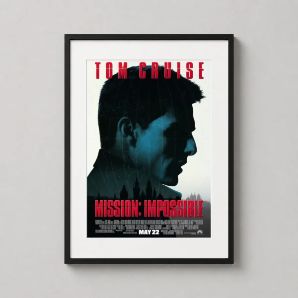 Mission Impossible Tom Cruise Profile Action Movie Poster