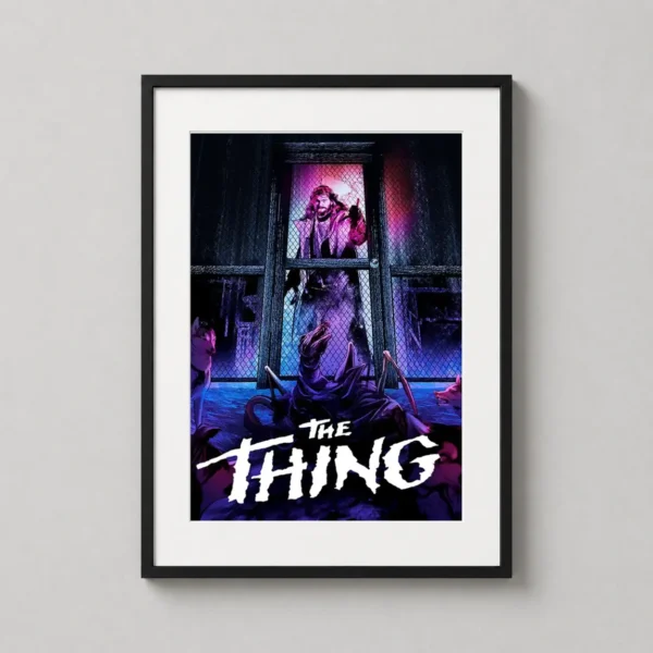The Thing Movie MacReady and Alien Creature Horror Movie Poster