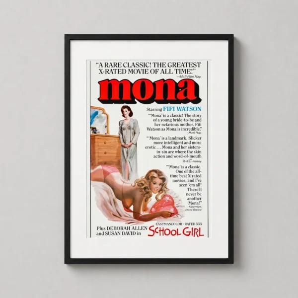 Mona The Virgin Nymph Vintage 1970s Movie Poster