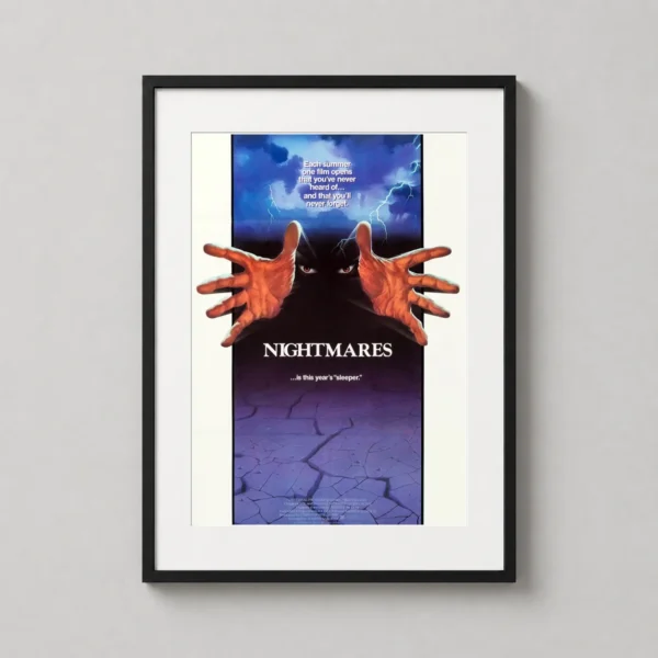 Nightmares 1983 Horror Movie Vintage Grasping Hands Movie Poster