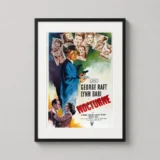 Nocturne 1946 George Raft Film Noir Vintage Movie Poster