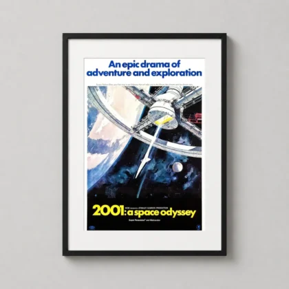 2001 A Space Odyssey Space Dock – Vintage Sci-Fi decorative movie poster for curated interiors by MerchFuse