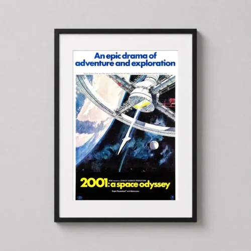 2001: A Space Odyssey Space Station Vintage Variant 1 Movie Poster