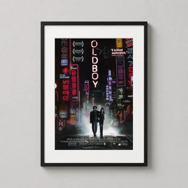 Oldboy Korean Neon City Film Noir Poster Movie Poster