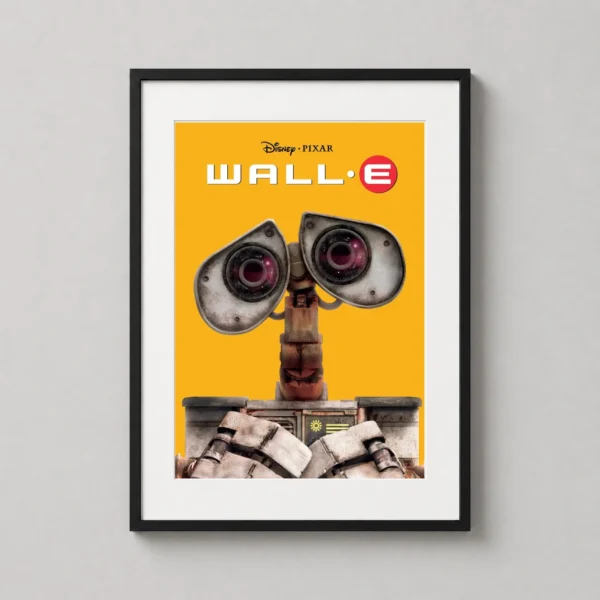 WALL-E Animated Movie Robot Close-Up Portrait Pixar Movie Poster
