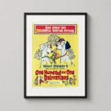 101 Dalmatians 1961 Film Retro Disney Movie Poster