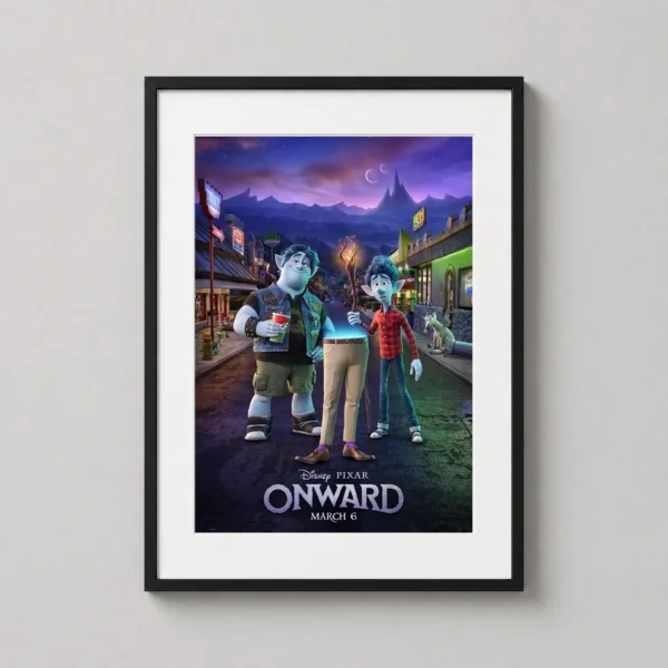 Onward Disney Pixar Ian and Barley Lightfoot Print Movie Poster