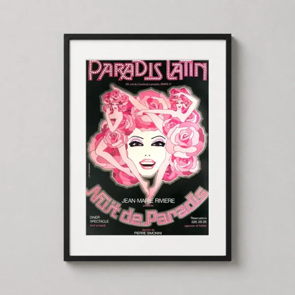 Paradis Latin Nuit de Paradis Vintage French Cabaret Movie Poster