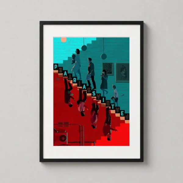 Parasite Movie Staircase Minimalist Bong Joon-ho Movie Poster