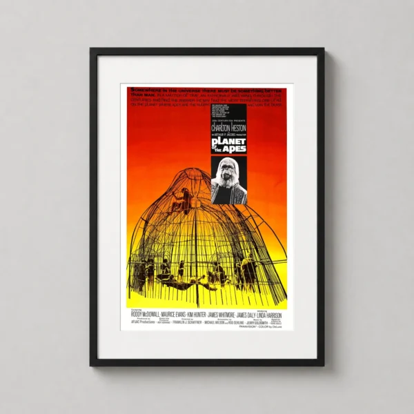 Planet of the Apes 1968 Charlton Heston Sci-Fi Poster Movie Poster