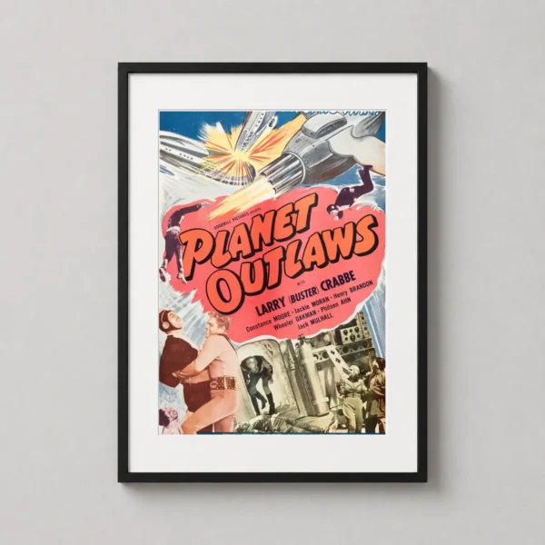 Planet Outlaws 1953 Vintage Sci-Fi Movie Poster